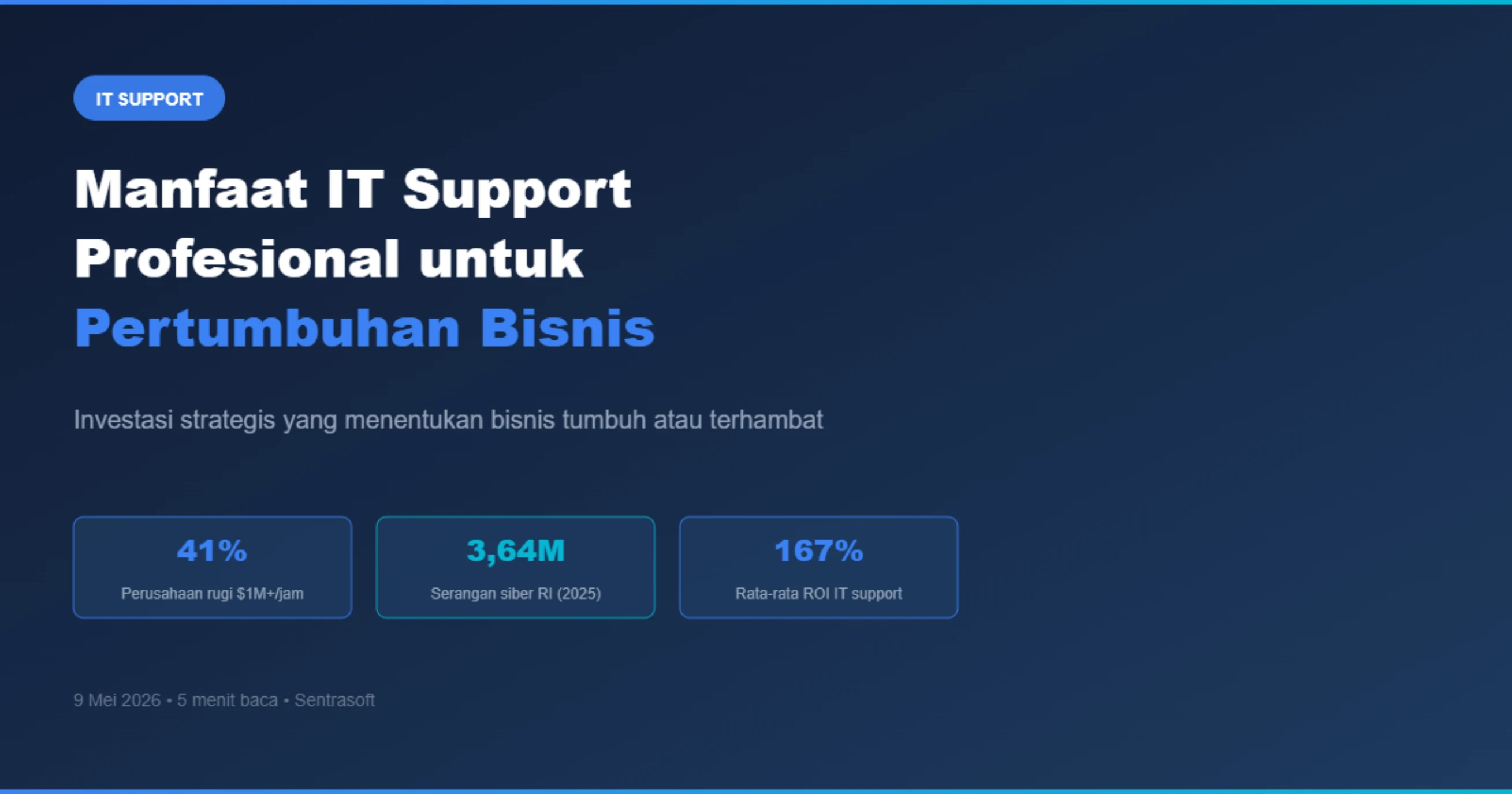 Manfaat IT Support Profesional untuk Pertumbuhan Bisnis