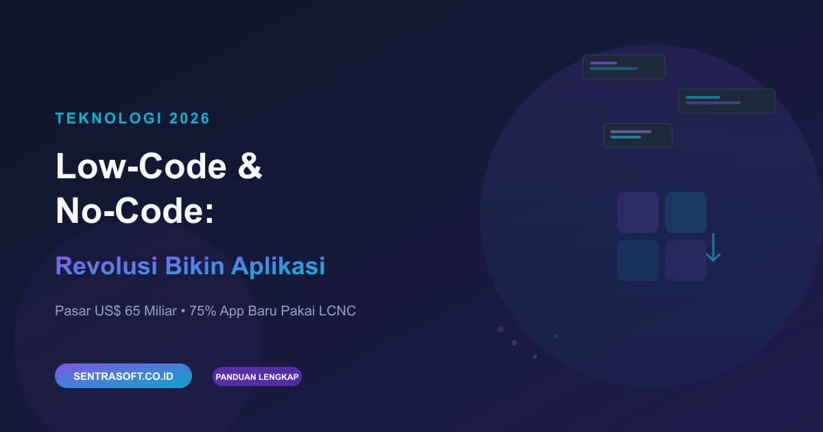 Teknologi Low-Code dan No-Code: Revolusi Pengembangan Aplikasi di 2026