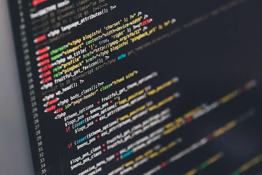 Tampilan layar kode pemrograman untuk pengembangan aplikasi mobile native dan web-based