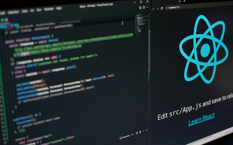 Ilustrasi pertumbuhan pasar web development dan pengaruh AI terhadap produktivitas developer