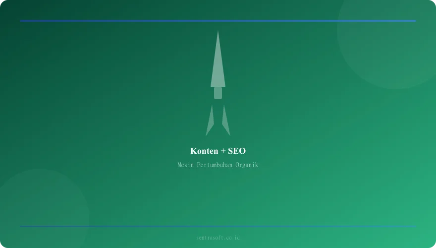 Infografis hubungan antara konten berkualitas dan pertumbuhan SEO organik